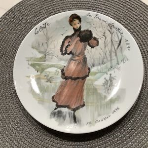 Henri D’Arceau Limoges Colette The Sportswoman of 1890 Collectible